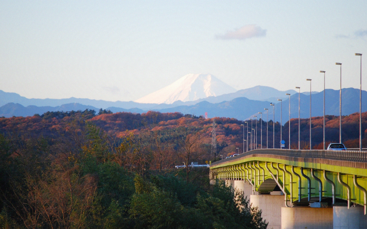 久下橋から見える富士山